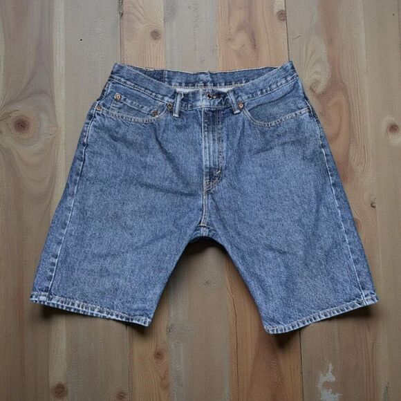 Mens Levis 505 Regular Fit Vintage Denim Shorts Jhorts Size 31 - Picture 1 of 6